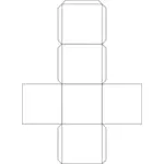 Modèle de cube de papier