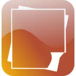 Glansigt smartphone ikonen för textbehandling dokument vektorbild