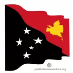 Vlnitý vlajka Papuy-Nové Guineje
