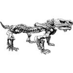 Pareiasaurus vektor illustration