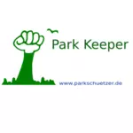 Park Keeper affisch vektor illustration