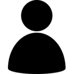 Image clipart vectoriel du symbole de l'utilisateur