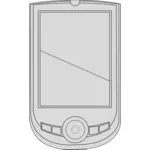 PDA-laitevektorin ClipArt-kuva