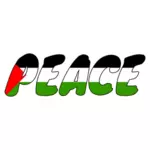 Мир для Палестины Vector деколь