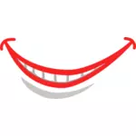 Smile lips vector image