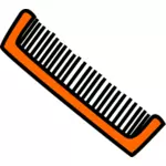Vector drawing of hair comb