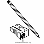 Bleistift und Anspitzer