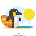פינגווין על החוף