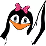 女性のペンギン