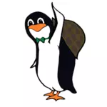 Kilpikonna pingviini vektori piirustus