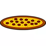 Pepperoni pizza kuvitus