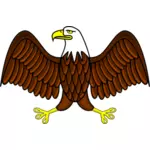 Color bald eagle vector image
