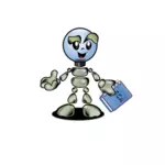 Figura de robot de dibujos animados
