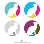 Conceptul de logotip pentru Pet Shop