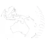 Australien sedd från rymden vektorritning