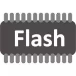 Flash immagine vettoriale memoria
