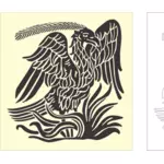 Phoenix fuglen mønster vektorgrafikk utklipp