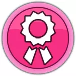 गुलाबी इनाम बटन
