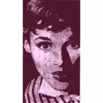 Audrey Hepburn vektori kuva