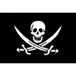 Imágenes Prediseñadas Vector de pirata jack en blanco y negro