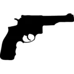 Illustrazione vettoriale di revolver a sagoma