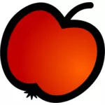 Image vectorielle d'icône de fruits pomme