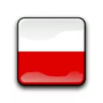 Poland vector flag inside square