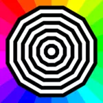 Target on colorful background