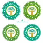 Planter un stickers arbre
