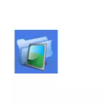Blue background photo document icon computer icon vector illustration