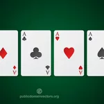 Poker Ace vektor gambar