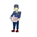 ضابط الشرطة ناقلات التوضيح