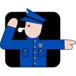 Полицейский векторное изображение