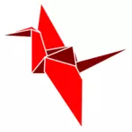 Origami bird vector image