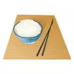 Rice pot vector illustration
