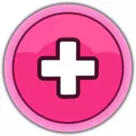गुलाबी प्लस बटन