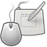 PC tekening pad vectorillustratie