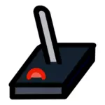 Primary joystick icon vector clip art