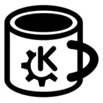Vector miniaturi de cafea halbă pictogramă