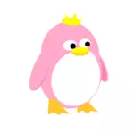 Prinzessin Pinguin-Vektorgrafiken