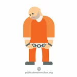 Vězeň vektorový obrázek