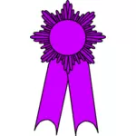 Векторная графика золотую медаль с фиолетовой лентой