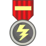 Галстук в форме медаль векторное изображение