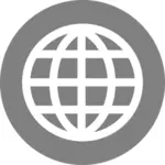 Internet globul pictograma vector imagine