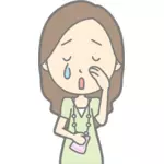 Desene animate lady plângând