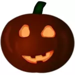 Brown Halloween dovleac vector illustration
