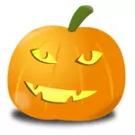 Orange happy pumpkin vector clip art
