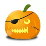 Pirate pumpkin vector graphics