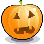 Illustration vectorielle de citrouille orange Spooky