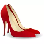 Desenho vetorial de sapato vermelho